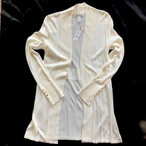 NWT White House Black Market Size small long sweater.